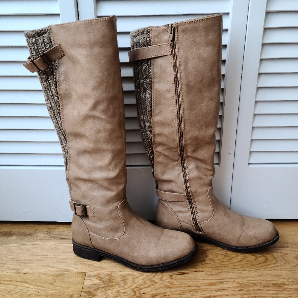 JustFab Lelah Winter Flat Boot Size 7